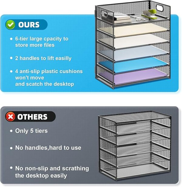Paper Organizer Letter Tray - Image 3
