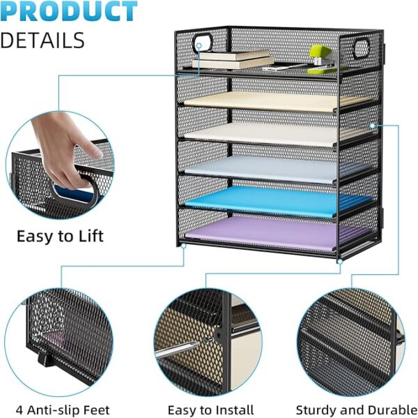Paper Organizer Letter Tray - Image 4